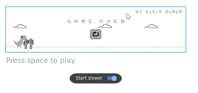 The Dino Game - Ritchie