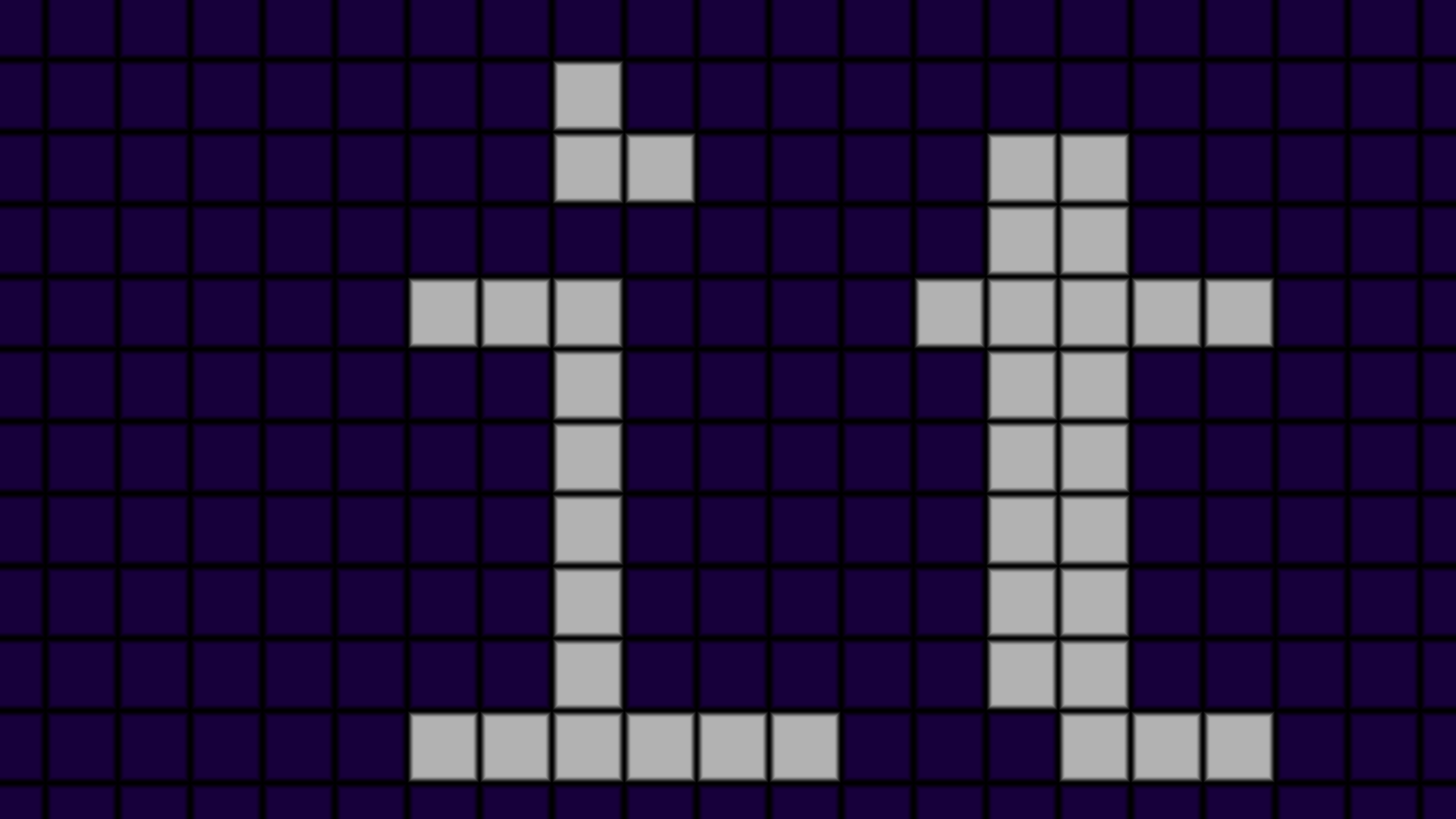 Giant screenshot of the word "it", rendered without anti-aliasing, with a defined pixel grid