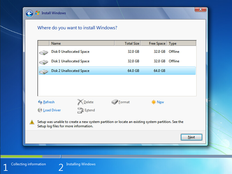 Screenshot of Windows 7